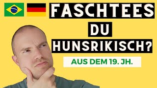 Deutscher Dialekt überlebt seit dem 19 Jh in Brasilien 😲 Interview auf Hunsrückisch [upl. by Streetman970]