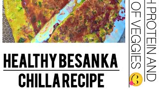 easy and healthy besan ka chilla must try this recipechillasart [upl. by Pace241]