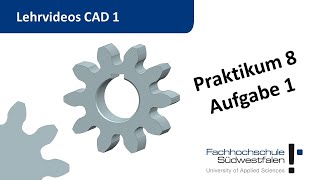 CAD 1  Praktikum 8  Zahnrad  Austauschformate  STEP Import in NX [upl. by Nitaf680]