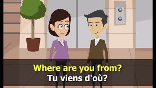 apprendre langlais conversation  leçon 1 [upl. by Yedrahs]