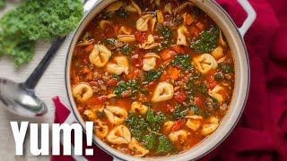 Tasty TORTELLINI SOUP Recipe  You Asked For It We Made It  Cook With Me [upl. by Pettit]