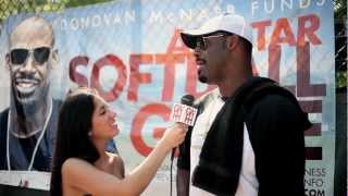 Donovan McNabb AllStar Softball Game Interviews  Recap [upl. by Ihel]