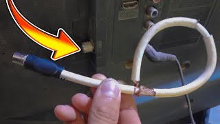 A piece of coaxial cable unlocks all TV channels  Antenna Booster [upl. by Bottali]