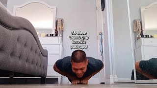 Just 35 close thumb grip push ups [upl. by Kenyon]