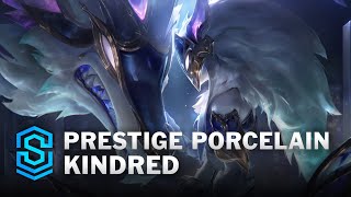 Prestige Porcelain Kindred Skin Spotlight  League of Legends [upl. by Daune]