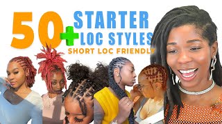 Over 50 Starter Loc RETWIST Styles  Short Loc Styles Friendly [upl. by Cooper]