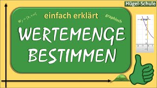 einfach erklärt  Wertemenge bestimmen  Wertebereich bestimmen  graphisch  grafisch bestimmen [upl. by Segal765]