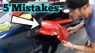 5 Most Common Vinyl Wrap Mistakes [upl. by Wanyen]