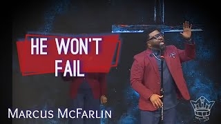 Marcus McFarlin covers He Wont Fail Todd Galberth [upl. by Thomson]