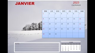 Faites votre propre calendrier personnalisé en PowerPoint [upl. by Cam]