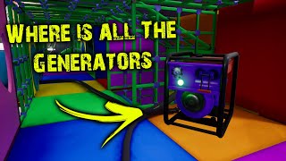 Here is The Location of ALL the Generators in Five Nights at Freddy Security Breach [upl. by Anitak]