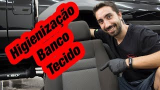 Como Limpar e Higienizar bancos em tecido Higienização [upl. by Alliuqa]