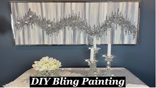 Easy DIY GlitterCrushed Glass Painting [upl. by Nagaek21]