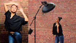 Le flash externe avec beauty dish [upl. by Ahsitram]