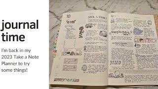 Back into Journaling  Take a Note Planner [upl. by Ettelorahc]