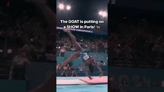 Simone Biles drops HUGE 158 vault in qualifying 😱 [upl. by Yrem]