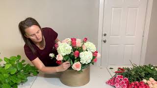 Flower box arrangement tutorial [upl. by Ynelram]