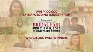 Watch this to WIN P100000 for Your Wedding  TWLBridalFair 2025 Feb 7 8 amp 9 World Trade Center [upl. by Kilan57]