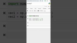 Calculate the dot product of two vectors using NumPynumpy python3 [upl. by Yvan524]