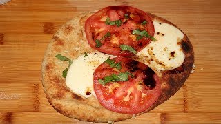 Pinterest Tested 15 minute easy margherita flatbread pizza [upl. by Noseimaj149]