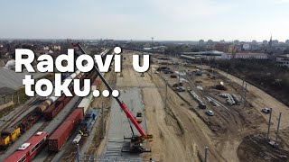 Novi Sad  Subotica izgradnja pruge  deonica Losinjska Centar grada [upl. by Donn]