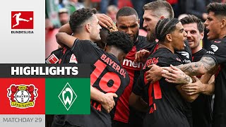 Wirtz Hattrick amp Bundesliga Champions 2024  Bayer 04 Leverkusen  SV Werder Bremen 50  Highlights [upl. by Zoi]