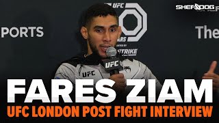 Fares Ziam wants on UFC Paris next  UFC London Aspinall vs Tybura Post Fight Interview [upl. by Esme]