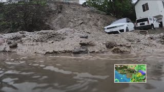 Flash flood warning issued as severe thunderstorms hit LA Ventura counties [upl. by Oznol]