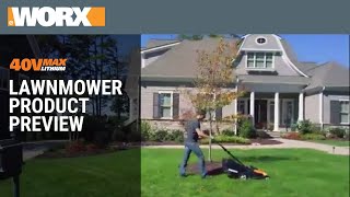 WORX 40V Lawn Mower  Product Preview [upl. by Astrea]