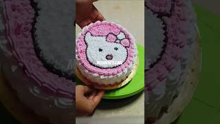 Hello kitty theme cake decoration ideas shortsfeed cakedecoratingtutorials trendingshorts viral [upl. by Nonrev]