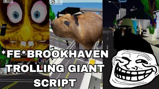 FE NEW Brookhaven Giant Avatar Script Hack  Sander X V265 FluxusHydrogenDeltaArceus X Mobile [upl. by Olenka]