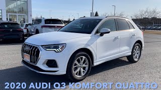 2020 Audi Q3 Komfort Quattro AWD [upl. by Philbo]