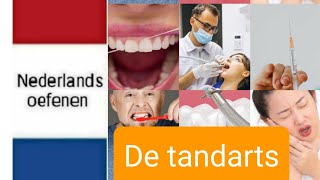 De tandarts  dentist  Nederlands leren  woordenschat  NT2  learning Dutch [upl. by Ilana553]