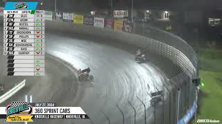 Knoxville Raceway 360 Highlights  July 27 2024 [upl. by Zela]