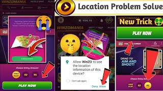 Winzo Location Problem  Winzo App Location Problem  Unserviceable Location Winzo 🥳 [upl. by Assenev584]