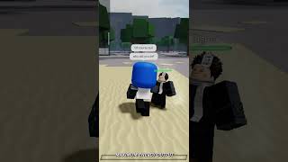 This fan kept chasing me thestongestbattlegrounds roblox tsbg [upl. by Sosthena]