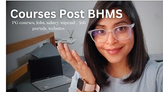 Courses Career Jobs options after BHMS [upl. by Ariday]