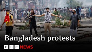 More than 150 killed in Bangladesh protests  BBC News [upl. by Arte845]