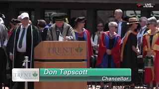 Convocation 2018  Afternoon Ceremony June 8 2018  Trent University Peterborough [upl. by Hgielac]