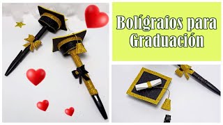 Como decorar Bolígrafos para fiesta de Graduación [upl. by Enelyar683]