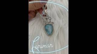 Larimar pendent 🩵 [upl. by Elleda161]