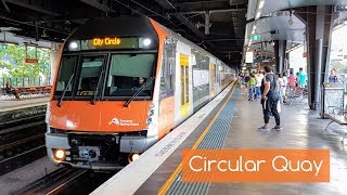 Sydney Trains Vlog 1515 Circular Quay With a Variety of Trains [upl. by Elleinod]