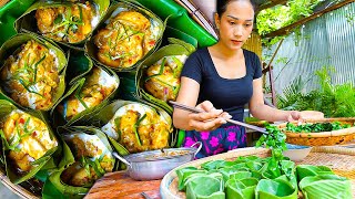 Amazing Cambodian VILLAGE FOOD 🇰🇭 Khmer AMOK  CocaCola Chicken with ThydaCookingTV [upl. by Andrea]