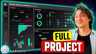 Complete HR Tableau Project EndtoEnd  Like I Do in My Real Projects [upl. by Ordisy]