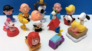 The Peanuts Movie McDonalds Happy Meal Toys Full Set Snoopy Mclanche Feliz [upl. by Lime]