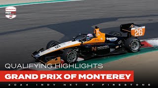 Qualifying Highlights 2024 Grand Prix of Monterey  INDY NXT by Firestone [upl. by Mari]