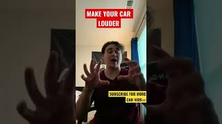 TOP 3 ways to make your car louder📢 shorts [upl. by Ronnie]