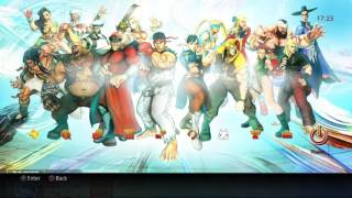 Street Fighter V  PS4 Theme Showcase [upl. by Eslek991]