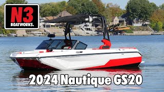 2024 Nautique GS20  Victory Red  On Water  N3 Boatworks [upl. by Doroteya97]