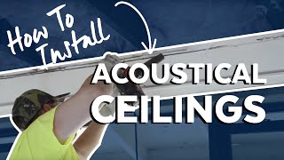 How to Install Acoustical Ceilings  Armstrong Ceiling Solutions [upl. by Filip]